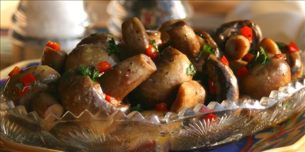 Chilli Garlic Mushrooms. Photo by Wildflour