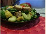 Mango, Chicken and Spinach Salad