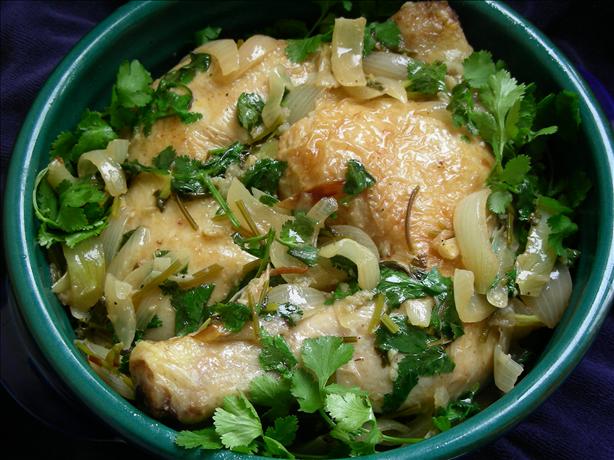 Chicken in Coriander / Cilantro Sauce. Photo by kiwidutch
