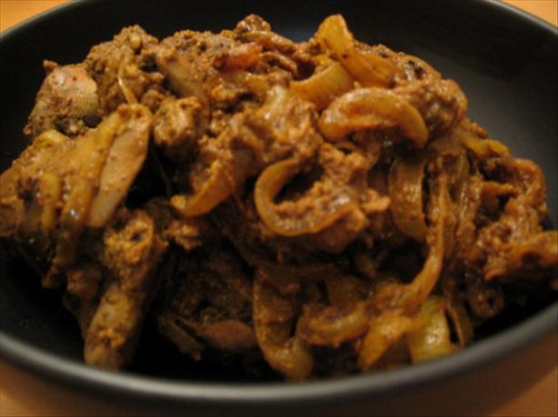 Fried Liver Curry ( Lamb, Pork or Chicken ). Photo by Engrossed