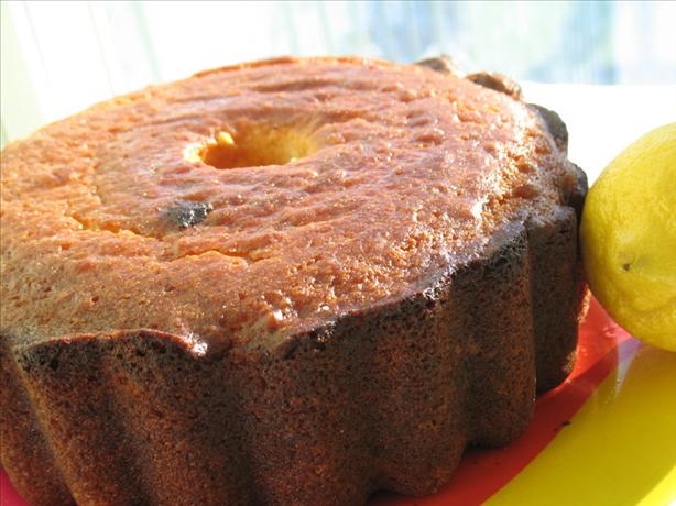 Lemon Cake With Lemon Cream or Raspberry Sauce. Photo by Redsie
