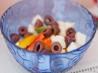 Bell Pepper (Capsicum) Salad With Feta and Black Olives. Recipe by Leggy Peggy