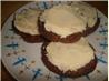 Chocolate Emergency Cookies With Vanilla Icing. Recipe by CoffeeMom