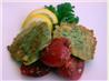 Pea and Halloumi Fritters. Recipe by Aunty Dotty