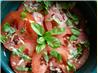 Simple Garlic Basil Tomato Salad