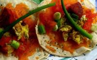 Chorizo and Scrambled Egg Breakfast Tacos