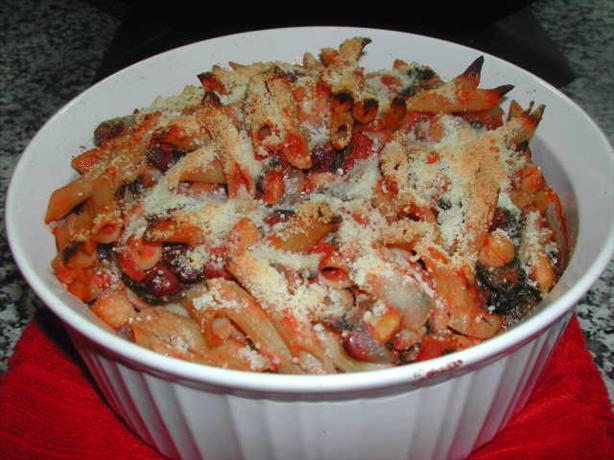 Baked Pasta E Fagioli. Photo by Kumquat the Cat's friend