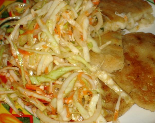 Curtido De Repollo - El Salvadorean Cabbage Salad. Photo by Linajjac