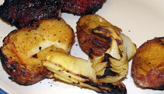 Chargrilled New Potato Skewers. Photo by diner524