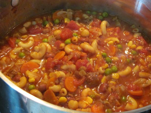 Hamburger Minestrone. Photo by JanuaryBride