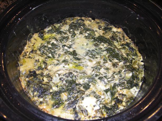 Crock Pot Cheesy Spinach Casserole. Photo by Juenessa
