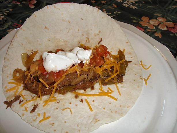 Crock Pot Steak Fajitas. Photo by happynana