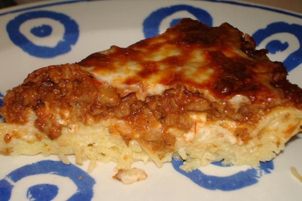 Spaghetti Pie. Photo by Pinot Grigio