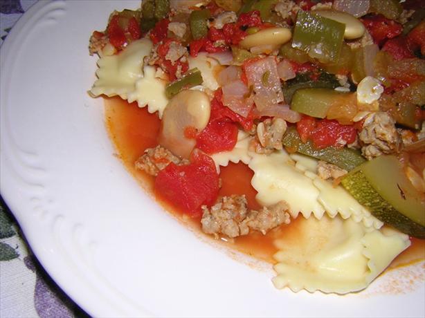 Italian Sausage Zucchini Stew. Photo by Lady Cavendish