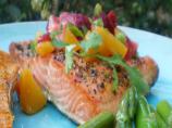 Salmon or Halibut With Fruit Salsa