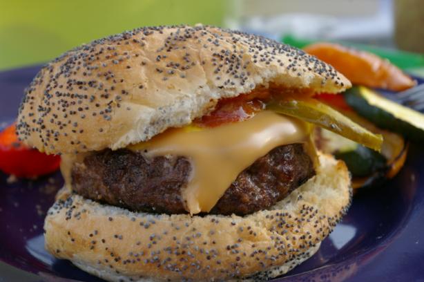 Kittencal's Juicy Hamburger/Burger. Photo by Redsie