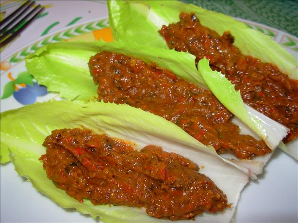 Olive and Sun-Dried Tomato Tapenade With Endive Leaves. Photo by French Tart