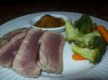 Cuban Ahi With Banana-Mango Chutney
