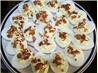 Herb-Sour Cream Stuffed Eggs. Recipe by Chemaine