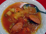 Kielbasa and Sauerkraut Soup (Borsch, Borscht)