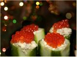 Cucumber Boats With Liver Pate Stuffing