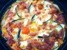 Mixed Courgette and Cherry Tomato Clafouti With Cheese
