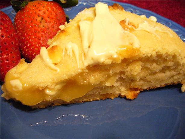 Lemon Curd and White Chocolate Filled Scones. Photo by cookiedog