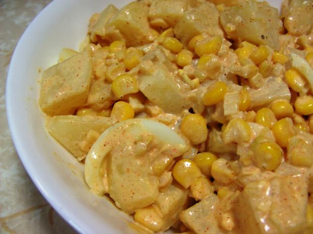 Potato, Egg and Corn Salad With Buttermilk. Photo by JustJanS
