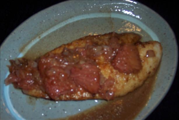 Flounder With Pink Grapefruit. Photo by duonyte