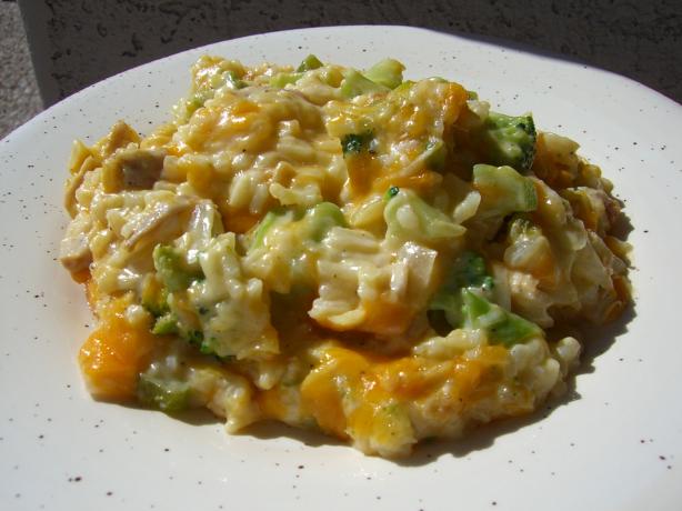 Mom's Cheesy Broccoli Rice Casserole. Photo by Chef*Lee