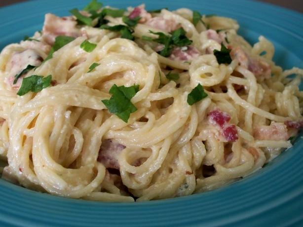 Sam's Birth Day Spaghetti Carbonara. Photo by *Parsley*