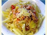 Smoked Chicken &Artichoke Pasta