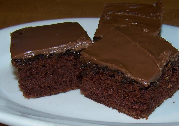 Frosted  Brownies or Texas Brownies. Photo by Mimi in Maine