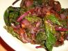 Beet Greens With Caramelized Onions