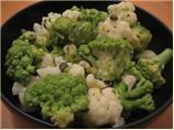 Cauliflower and Brussels Sprouts Salad W/Mustard-Caper Butter