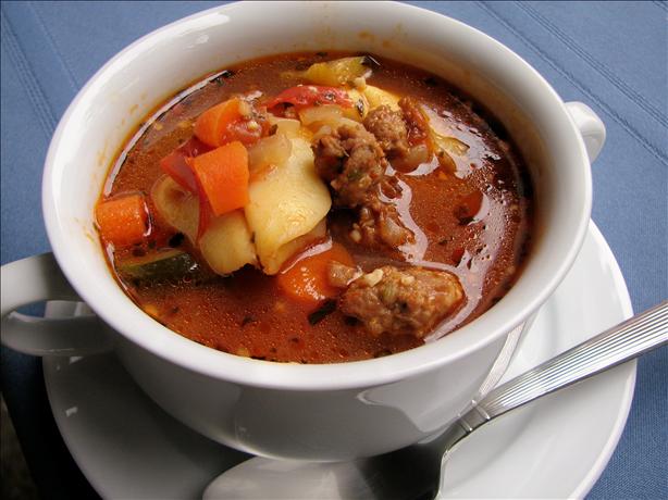 Italian Sausage and Tortellini Soup. Photo by lazyme