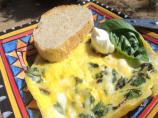 Swiss Chard and Salmon Frittata. Photo by BakinBaby