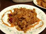 Apple-Cranberry Crisp With Warm Toffee Sauce