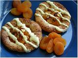 White Chocolate Glazed Apricot Tarts