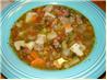 Hearty Ground Beef Vegetable Soup. Recipe by Trisha W
