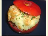 Baked Stuffed Tomatoes Topped With Mashed Potato