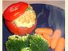 Baked Stuffed Tomatoes Topped With Mashed Potato