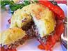 Baked Stuffed Tomatoes Topped With Mashed Potato