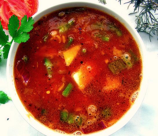 Unstuffed Green Pepper Soup. Photo by Andi of Longmeadow Farm