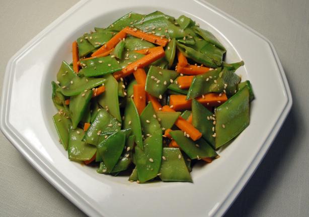 Crisp Snow Pea Salad. Photo by Debbwl