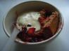 Cranberry Apricot Pear Cobbler. Recipe by Sydney Mike