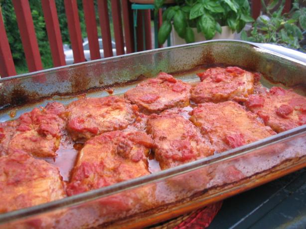 Peachy Piquant Pork Bake - Oven Bake or Barbecue. Photo by Lorrie in Montreal