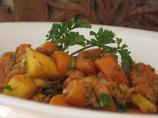 Stir Fried Carrots With Mango and Ginger
