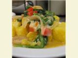Catalan Sauteed Polenta and Butter Beans. Photo by What's Cooking?
