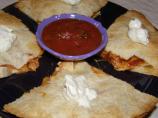 BBQ Chicken and Cheddar Quesadillas